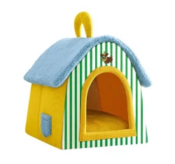 Κρεβατάκι - Φωλιά Σκύλου και Γάτας Denik Pets Ριγέ 45x38x40cm Πράσινο/Κίτρινο/Μπλε Κρεβατάκι - Φωλιά Σκύλου και Γάτας Denik Pets Ριγέ 45x38x40cm Πράσινο/Κίτρινο/Μπλε