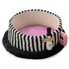 Κρεβατάκι - Φωλιά Σκύλου και Γάτας Denik Pets Ριγέ Κούπα 45x45x18cm Ασπρόμαυρο