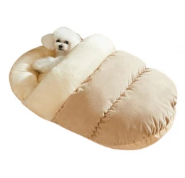 Κρεβατάκι - Φωλιά Σκύλου και Γάτας Denik Pets Slipper 80x60cm Καφέ