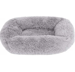 Κρεβατάκι Σκύλου και Γάτας Denik Fluffy Ανοιχτό Γκρι 65x55cm Κρεβατάκι Σκύλου και Γάτας Denik Fluffy Ανοιχτό Γκρι 65x55cm