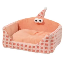 Κρεβατάκι Σκύλου και Γάτας Denik Pets Σκουφάκι 48x41x25cm Ροζ