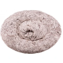 Κρεβατάκι Σκύλου και Γάτας Γούνινο Woolly Mat 50cm Καφέ - Λευκό