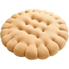 Μαξιλάρι Σκύλου και Γάτας Denik Μπισκότο Ανοιχτό Καφέ Στρόγγυλο 50cm