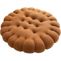 Μαξιλάρι Σκύλου και Γάτας Denik Μπισκότο Καφέ Στρόγγυλο 50cm