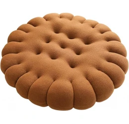 Μαξιλάρι Σκύλου και Γάτας Denik Μπισκότο Καφέ Στρόγγυλο 50cm