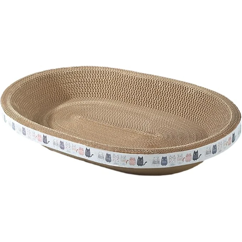 Ονυχοδρόμιο Γάτας Denik Καλαθάκι Οβάλ 43x26cm Γάτες