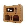 Ονυχοδρόμιο - Σπιτάκι Γάτας Διώροφο Denik 48x24x54cm Γάτες