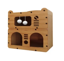 Ονυχοδρόμιο - Σπιτάκι Γάτας Διώροφο Denik 48x24x54cm Ονυχοδρόμιο - Σπιτάκι Γάτας Διώροφο Denik 48x24x54cm