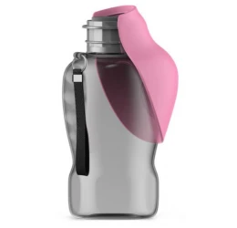 Παγούρι με Πτυσσόμενη Σιλικόνη Denik Pets 800ml Ροζ