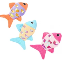 Παιχνίδι Γάτας Denik Pets Ψαράκια Πολύχρωμα (1τμχ)