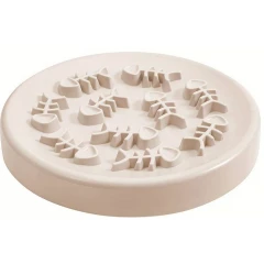 Πιάτο Καλής Πέψης Σκύλου & Γάτας Denik Fish Bones 22cm Μπεζ