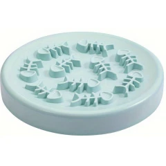 Πιάτο Καλής Πέψης Σκύλου & Γάτας Denik Fish Bones 22cm Τιρκουάζ