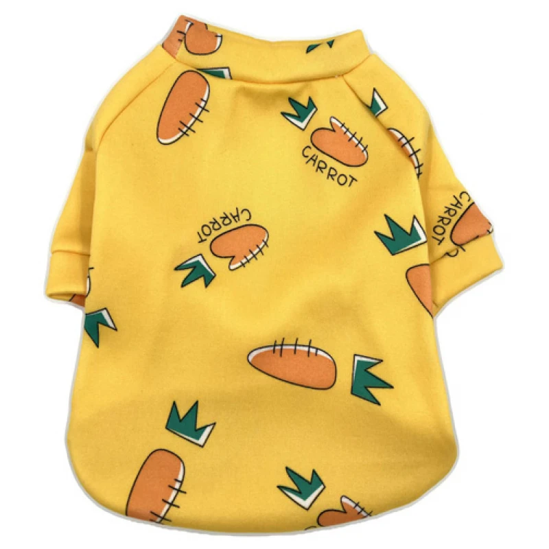 Ρουχαλάκι Φουτεράκι Σκύλου Denik Carrot Medium 30cm Κίτρινο Σκύλοι