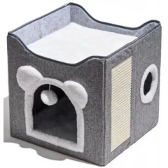 Σπιτάκι - Ονυχοδρόμιο Γάτας Denik 40x40x40cm Γκρι