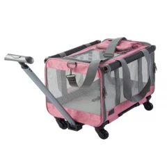 Trolley Μεταφοράς Denik 47x30x35cm Ροζ