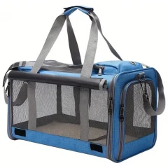 Τσάντα Μεταφοράς Σκύλου και Γάτας Denik 49x27x29cm Μπλε