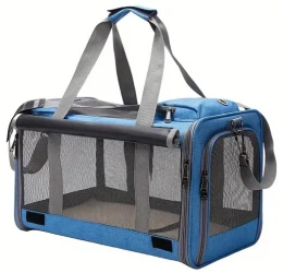 Τσάντα Μεταφοράς Σκύλου και Γάτας Denik 49x27x29cm Μπλε