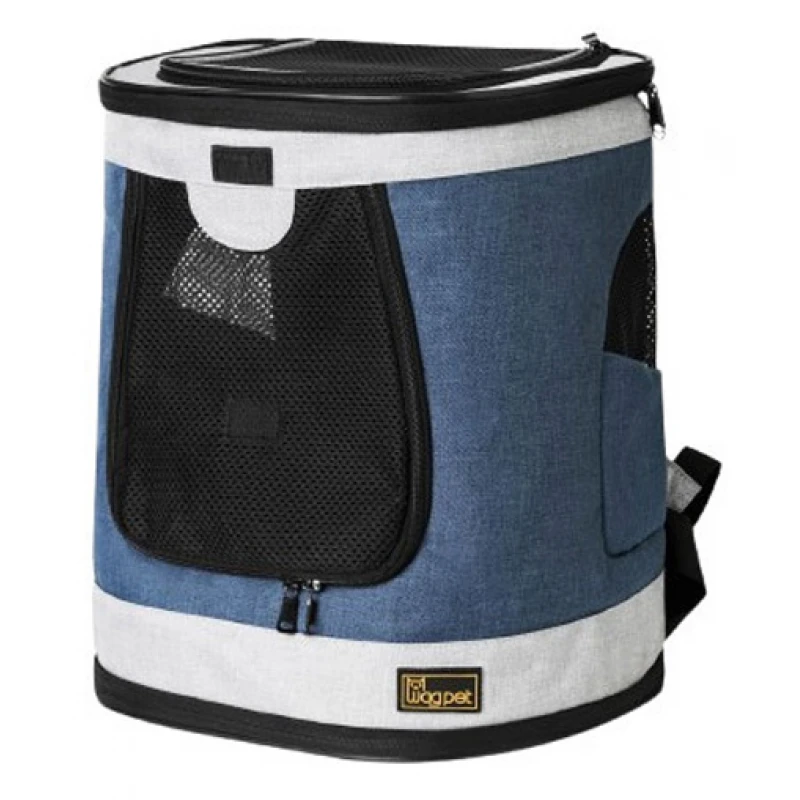 Τσάντα Μεταφοράς Κατοικιδίου Denik Pets Eddie 43x33x30cm Μπλε Σκύλοι