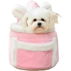 Τσάντα Μεταφοράς Μάρσιπος Σκύλου Denik Χνουδωτό 35x25x32cm Ροζ Τσάντα Μεταφοράς Μάρσιπος Σκύλου Denik Χνουδωτό 35x25x32cm Ροζ