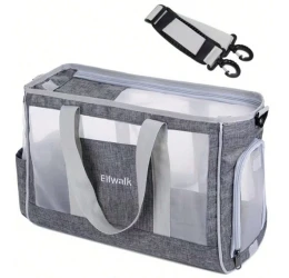 Τσάντα Μεταφοράς Σκύλου και Γάτας Denik Elfwalk 45x30x19cm Γκρι