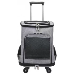 Τσάντα Μεταφοράς Τροχήλατη Denik 35x28x45cm Grey