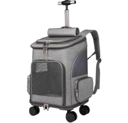 Τσάντα Μεταφοράς Trolley Denik 49x33x26cm Γκρι Ανοιχτό Τσάντα Μεταφοράς Trolley Denik 49x33x26cm Γκρι Ανοιχτό