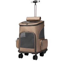 Τσάντα Μεταφοράς Trolley Denik 49x33x26cm Μπεζ Σκούρο Τσάντα Μεταφοράς Trolley Denik 49x33x26cm Μπεζ Σκούρο