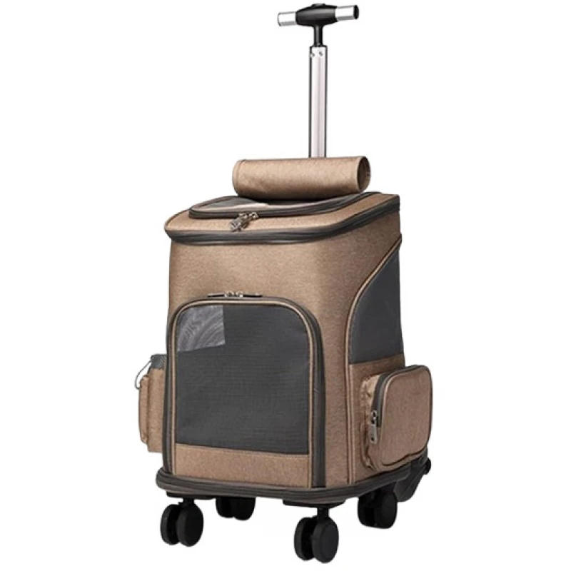 Τσάντα Μεταφοράς Trolley Denik 49x33x26cm Μπεζ Σκούρο Σκύλοι Τσάντα Μεταφοράς Trolley Denik 49x33x26cm Μπεζ Σκούρο Σκύλοι