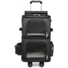 Τσάντα Μεταφοράς Trolley Διπλό Denik 61x36x26cm Γκρι Σκούρο Τσάντα Μεταφοράς Trolley Διπλό Denik 61x36x26cm Γκρι Σκούρο
