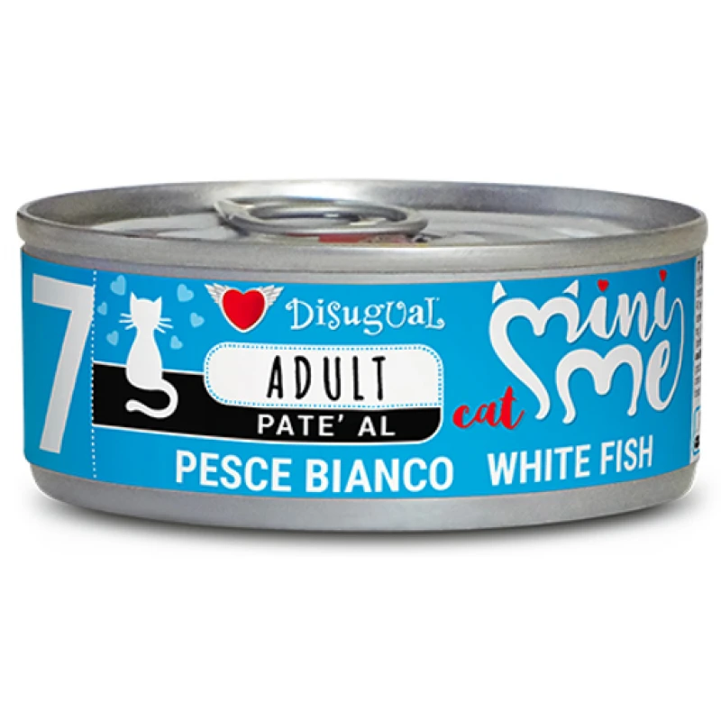 Υγρή Τροφή Γάτας Disugual Mini Me Cat - Adult 7 Pate Με Λευκά Ψάρια (White Fish) 85gr ΓΑΤΕΣ