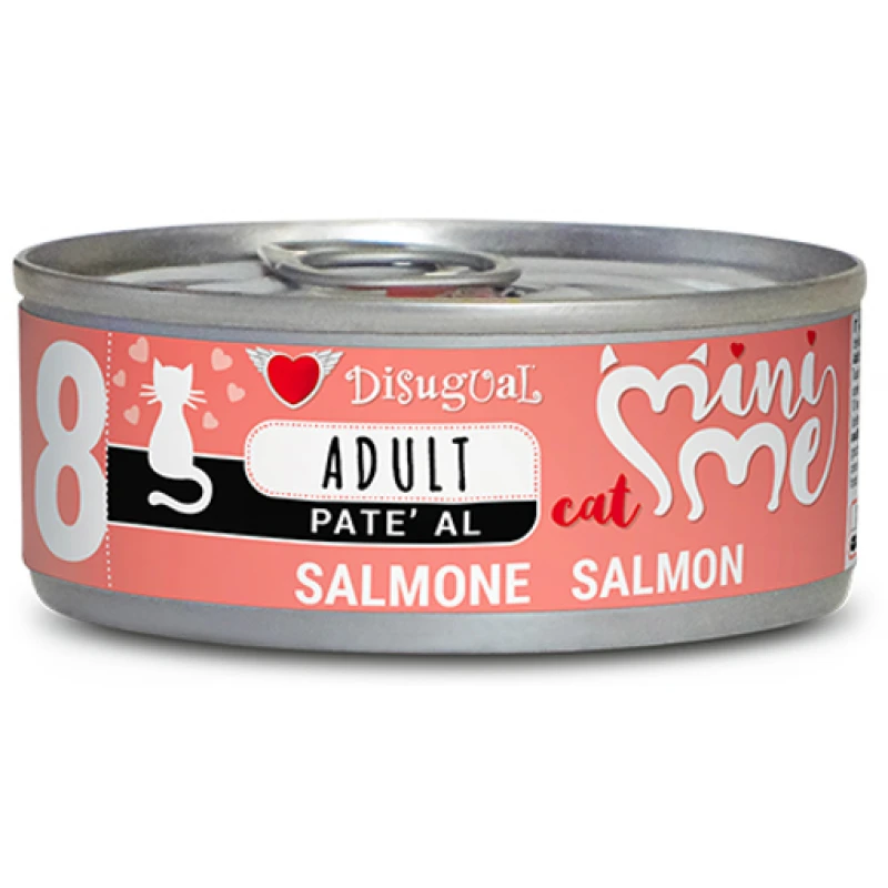 Υγρή Τροφή Γάτας Disugual Mini Me Cat - Adult 8 Pate Με Σολομό (Salmon) 85gr ΓΑΤΕΣ
