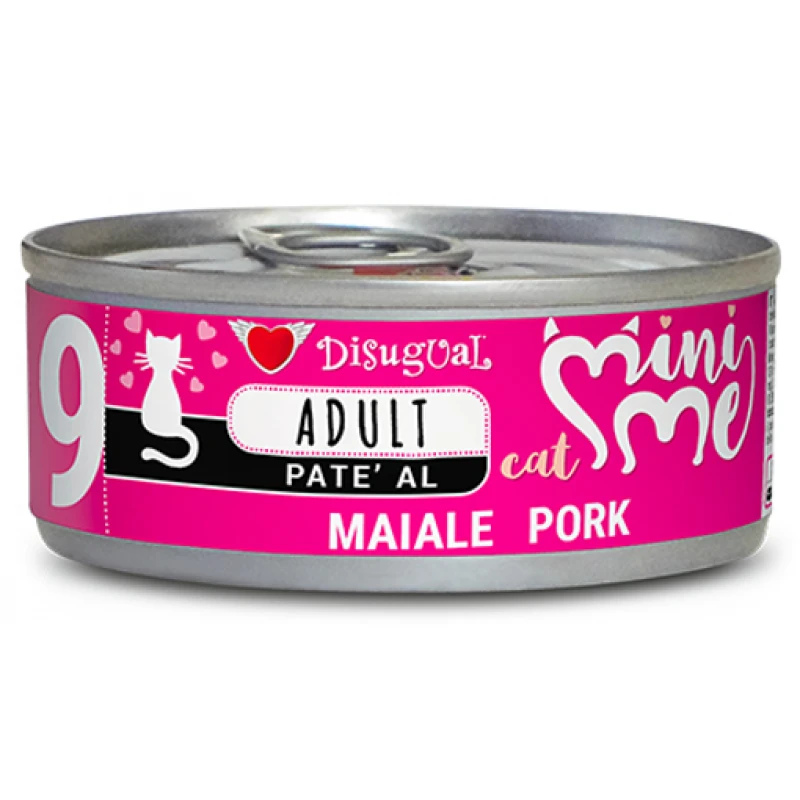 Υγρή Τροφή Γάτας Disugual Mini Me Cat - Adult 9 Pate Με Χοιρινό (Pork) 85gr ΓΑΤΕΣ