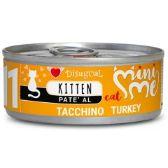 Υγρή Τροφή Γάτας Disugual Mini Me Cat - Kitten 11 Pate Με Γαλοπούλα (Turkey) 85gr Υγρή Τροφή Γάτας Disugual Mini Me Cat - Kitten 11 Pate Με Γαλοπούλα (Turkey) 85gr