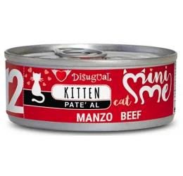 Υγρή Τροφή Γάτας Disugual Mini Me Cat - Kitten 12 Pate Με Βοδινό (Beef) 85gr Υγρή Τροφή Γάτας Disugual Mini Me Cat - Kitten 12 Pate Με Βοδινό (Beef) 85gr