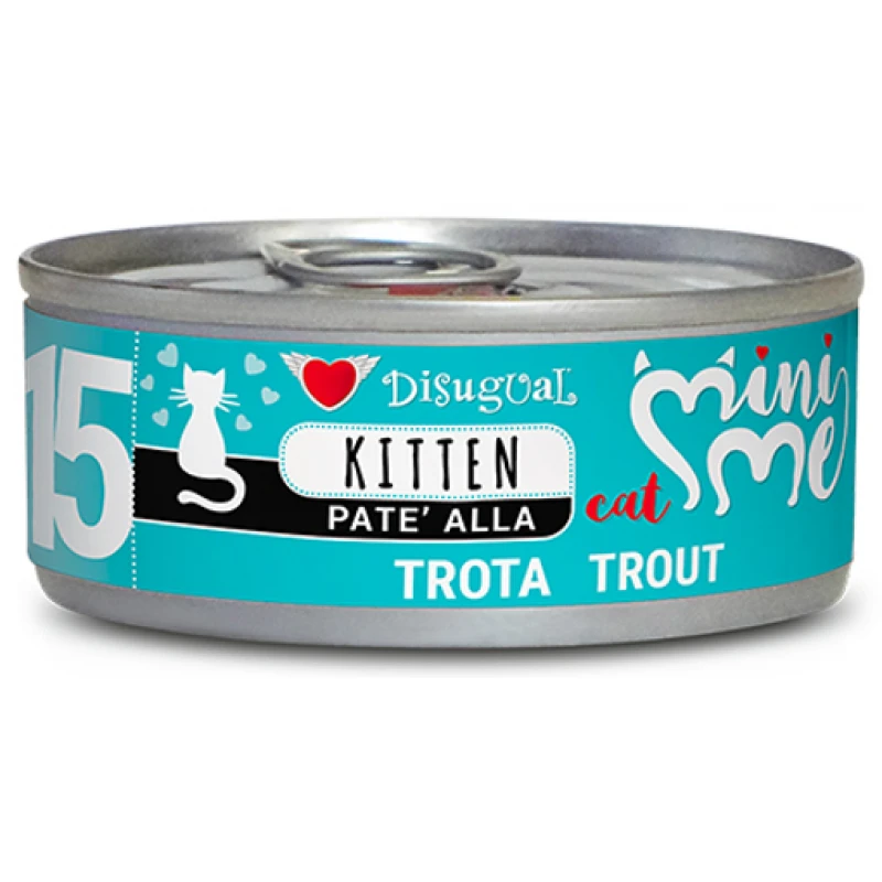 Υγρή Τροφή Γάτας Disugual Mini Me Cat - Kitten 15 Pate Με Πέστροφα (Trout) 85gr ΓΑΤΕΣ