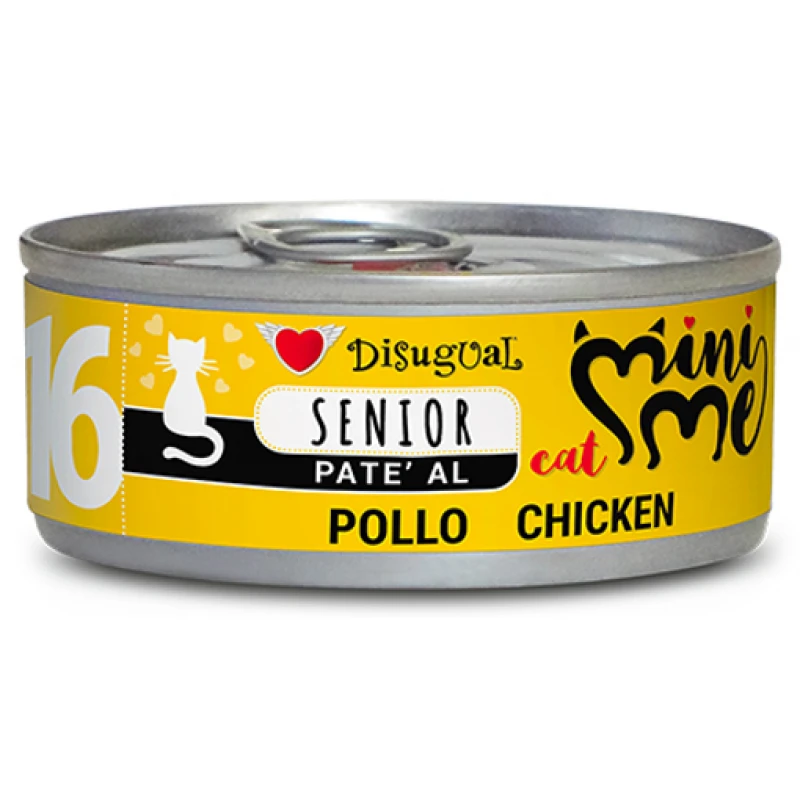 Υγρή Τροφή Γάτας Disugual Mini Me Cat - Senior 16 Pate Με Κοτόπουλο (Chicken) 85gr ΓΑΤΕΣ