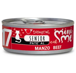 Υγρή Τροφή Γάτας Disugual Mini Me Cat - Senior 17 Pate Με Βοδινό (Beef) 85gr Υγρή Τροφή Γάτας Disugual Mini Me Cat - Senior 17 Pate Με Βοδινό (Beef) 85gr