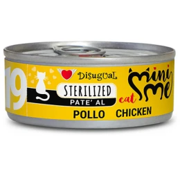 Υγρή Τροφή Γάτας Disugual Mini Me Cat - Sterilized 19 Chicken Pate Με Κοτόπουλο 85gr Υγρή Τροφή Γάτας Disugual Mini Me Cat - Sterilized 19 Chicken Pate Με Κοτόπουλο 85gr