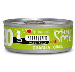 Υγρή Τροφή Γάτας Disugual Mini Me Cat - Sterilized 20 Quail  Pate Με Ορτύκι 85gr Υγρή Τροφή Γάτας Disugual Mini Me Cat - Sterilized 20 Quail  Pate Με Ορτύκι 85gr