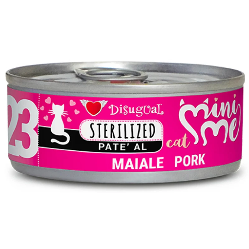 Υγρή Τροφή Γάτας Disugual Mini Me Cat - Sterilized 23 Pork Pate Με Χοιρινό 85gr ΓΑΤΕΣ