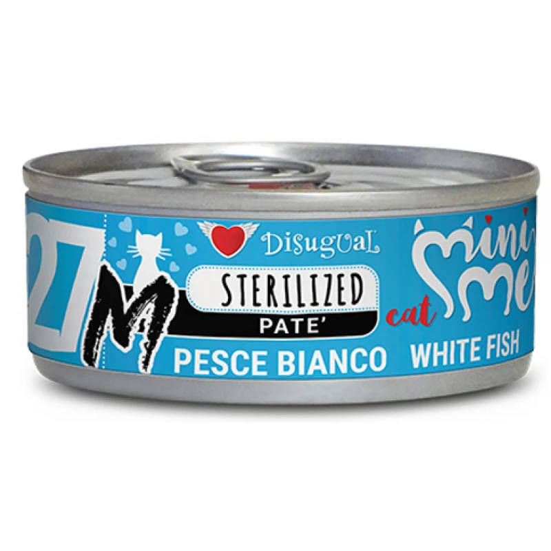 Υγρή Τροφή Γάτας Disugual Mini Me M Cat - Sterilized 27 White Fish Pate Με Λευκά Ψάρια 85gr Μονοπρωτεϊνική ΓΑΤΕΣ