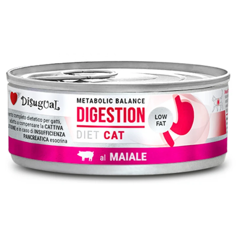 Κλινική Κονσέρβα Γάτας Disugual Diet Cat - Digestion Pork Με Χοιρινό 85gr ΓΑΤΕΣ