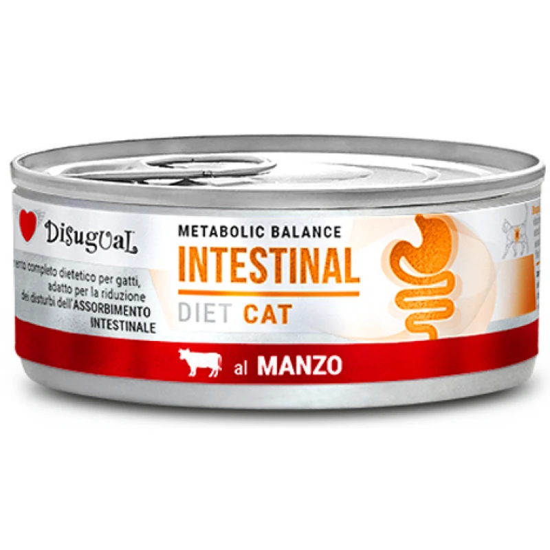 Κλινική Κονσέρβα Γάτας Disugual Diet Cat - Intestinal Beef με Βοδινό  85gr ΓΑΤΕΣ