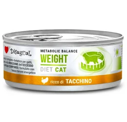 Κλινική Κονσέρβα Γάτας Disugual Diet Cat - Weight Turkey με Γαλοπούλα 85gr