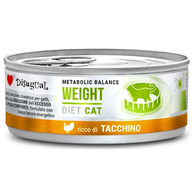 Κλινική Κονσέρβα Γάτας Disugual Diet Cat - Weight Turkey με Γαλοπούλα 85gr ΓΑΤΕΣ