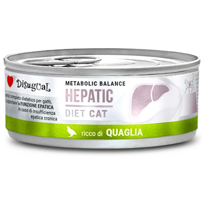 Κλινική Κονσέρβα Γάτας Disugual Diet Cat - Hepatic Quail με Ορτύκι 85gr ΓΑΤΕΣ