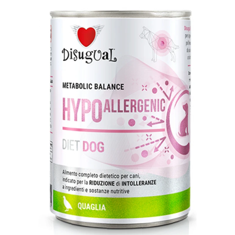 Κλινική Κονσέρβα Σκύλου Disugual Diet Dog - Hypo Allergenic Quail Με ορτύκι 400gr ΣΚΥΛΟΙ