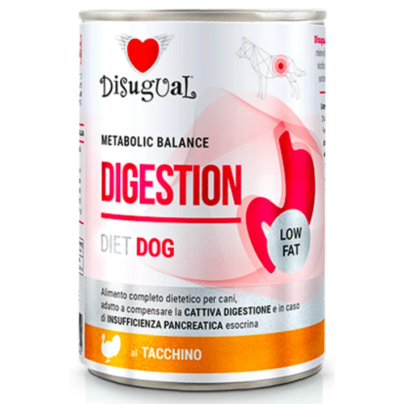 Κλινική Κονσέρβα Σκύλου Disugual Diet Dog - Digestion Turkey Με Γαλοπούλα 400gr ΣΚΥΛΟΙ