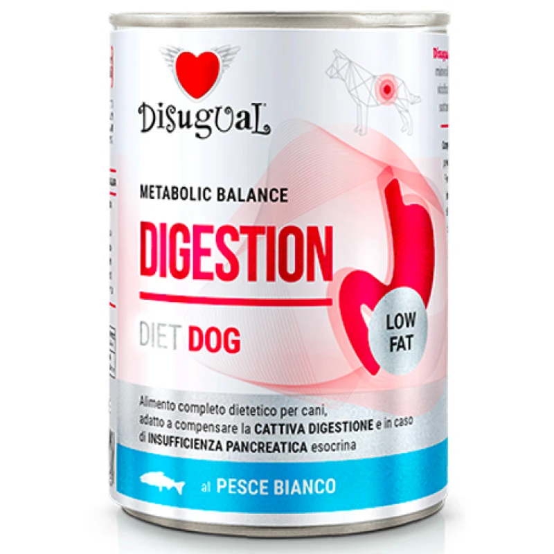 Κλινική Κονσέρβα Σκύλου Disugual Diet Dog - Digestion White Fish Με Λευκά ψάρια 400gr ΣΚΥΛΟΙ