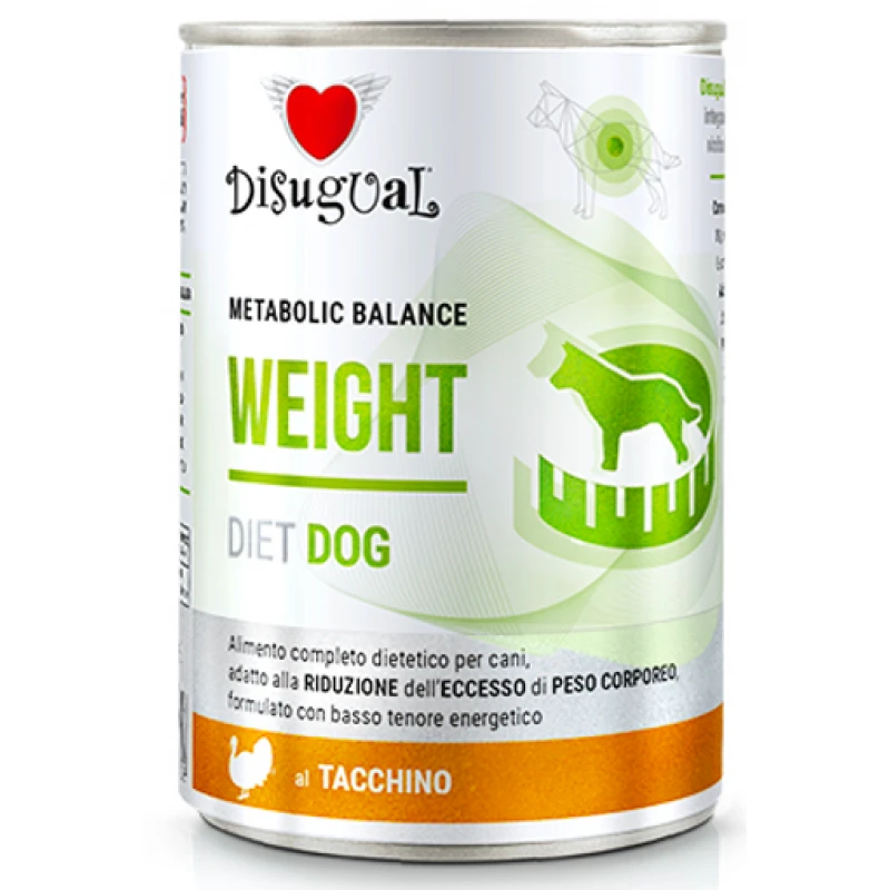Κλινική Κονσέρβα Σκύλου Disugual Diet Dog - Weight Turkey με Γαλοπούλα 400gr ΣΚΥΛΟΙ